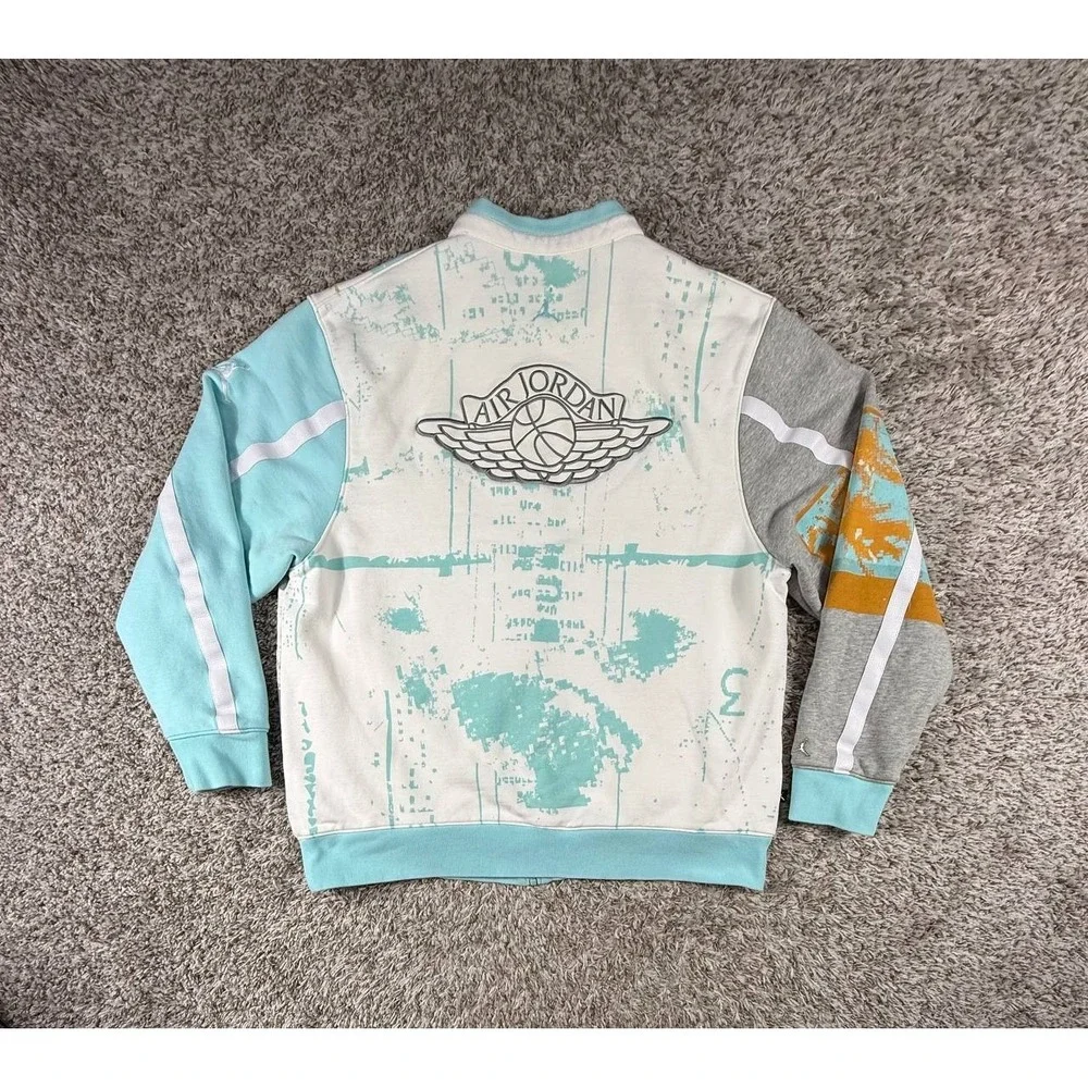 Air Jordan Multi TT Men's XXL Full Zip Track Jacket Graphic 285933-100 Heavy